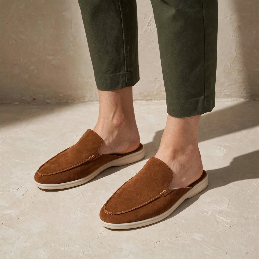 Francisco Backless Suede Loafer