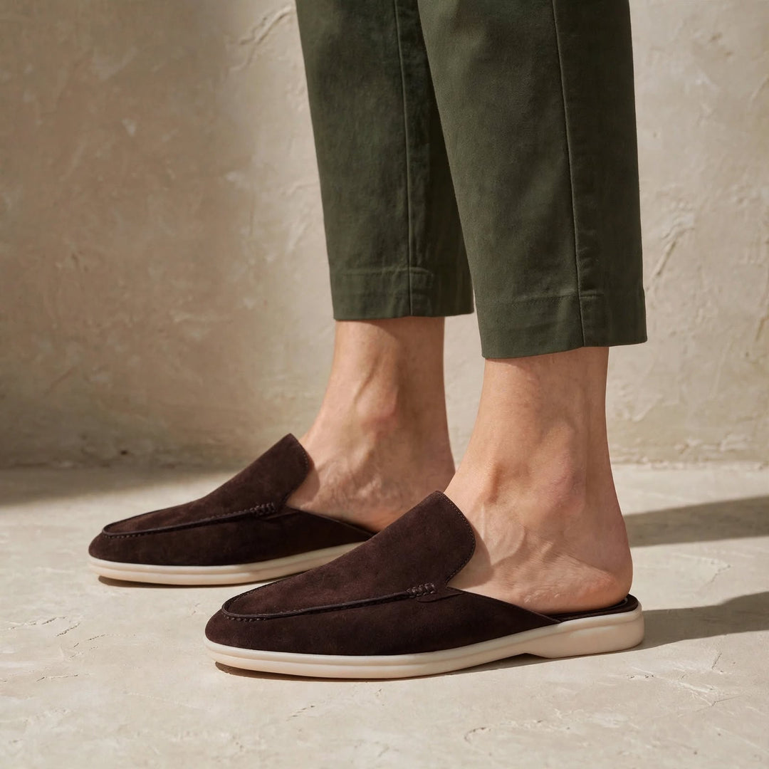 Francisco Backless Suede Loafer