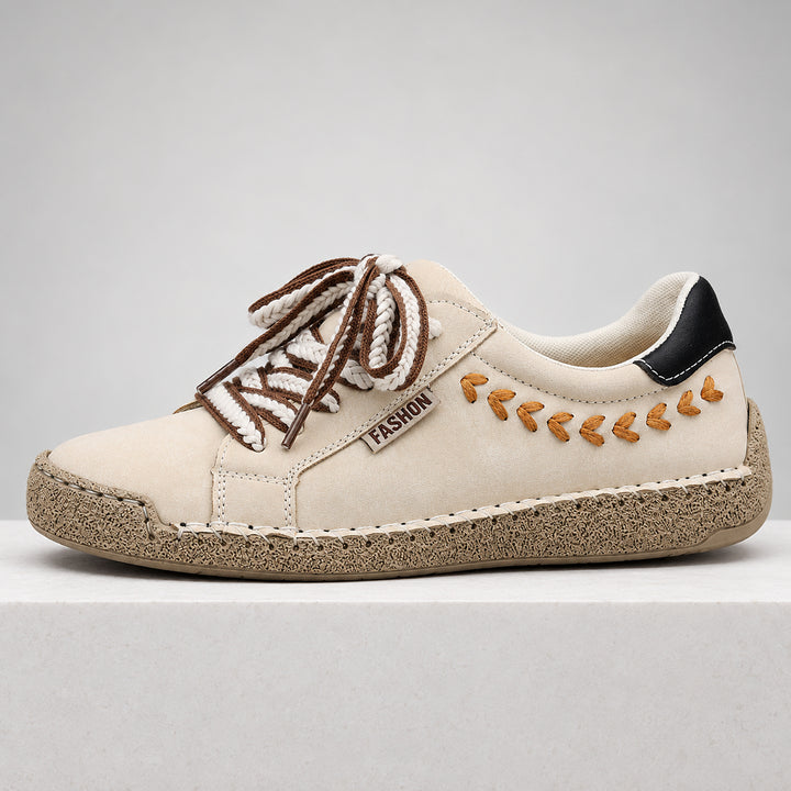 Arlo Hand-Stitched Sneaker — White